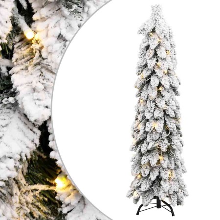 Árbol de Navidad artificial iluminado con 60 LED y nieve 120 cm en Decoración Festiva y Estacional | Comprar online en Foru.es