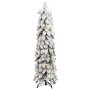 Árbol de Navidad artificial iluminado con 60 LED y nieve 120 cm en Decoración Festiva y Estacional | Comprar online en Foru.es