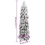 Árbol de Navidad artificial iluminado con 60 LED y nieve 120 cm en Decoración Festiva y Estacional | Comprar online en Foru.es