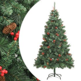 Árbol de Navidad artificial con piñas y bayas 240 cm en Decoración Festiva y Estacional | Comprar online en Foru.es
