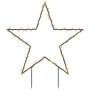 Estrella de luz decorativa Navidad con estacas 80 LED 60 cm en Decoración Festiva y Estacional | Comprar online en Foru.es