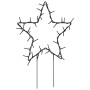 Estrella de luz decorativa Navidad con estacas 50 LED 29 cm en Decoración Festiva y Estacional | Comprar online en Foru.es