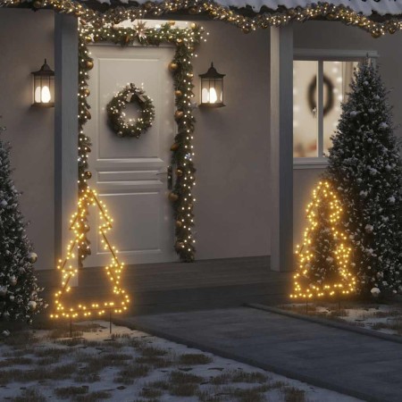Árbol de Navidad luces decorativas con estacas 115 LED 90 cm en Decoración Festiva y Estacional | Comprar online en Foru.es
