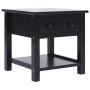 Mesa auxiliar madera de Paulownia negro 40x40x40 cm de vidaXL, Mesas auxiliares - Ref: Foro24-284071, Precio: 39,75 €, Descue...