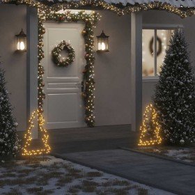 Árbol de Navidad luces decorativas con estacas 80 LED 60 cm en Decoración Festiva y Estacional | Comprar online en Foru.es