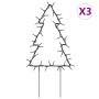 Árbol de Navidad lde uces con estacas 3 uds 50 LED 30 cm en Decoración Festiva y Estacional | Comprar online en Foru.es