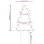 Árbol de Navidad lde uces con estacas 3 uds 50 LED 30 cm en Decoración Festiva y Estacional | Comprar online en Foru.es