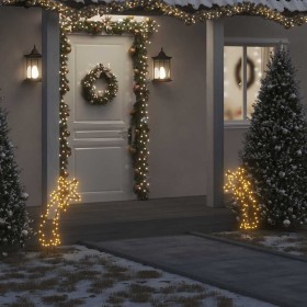 Estrella fugaz de luces Navidad con estacas 80 LED 62 cm en Decoración Festiva y Estacional | Comprar online en Foru.es