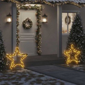 Estrella de luz decorativa Navidad con estacas 115 LED 85 cm en Decoración Festiva y Estacional | Comprar online en Foru.es