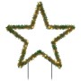 Estrella de luz decorativa Navidad con estacas 80 LED 60 cm en Decoración Festiva y Estacional | Comprar online en Foru.es