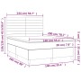 Cama box spring con colchón terciopelo gris claro 140x200 cm de vidaXL, Camas y somieres - Ref: Foro24-3143085, Precio: 476,4...