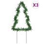 Árbol de Navidad lde uces con estacas 3 uds 50 LED 30 cm en Decoración Festiva y Estacional | Comprar online en Foru.es
