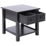 Mesa auxiliar madera de Paulownia negro 40x40x40 cm de vidaXL, Mesas auxiliares - Ref: Foro24-284071, Precio: 39,75 €, Descue...
