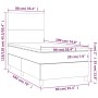 Cama box spring con colchón terciopelo gris claro 90x190 cm de vidaXL, Camas y somieres - Ref: Foro24-3142875, Precio: 298,22...