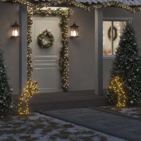 Estrella fugaz de luces Navidad con estacas 80 LED 62 cm en Decoración Festiva y Estacional | Comprar online en Foru.es