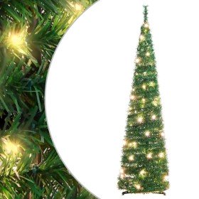 Árbol de Navidad artificial desplegable 50 LED verde 120 cm en Decoración Festiva y Estacional | Comprar online en Foru.es