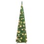Árbol de Navidad artificial desplegable 50 LED verde 120 cm en Decoración Festiva y Estacional | Comprar online en Foru.es