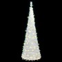 Árbol de Navidad artificial desplegable 150 LED blanco 180 cm en Decoración Festiva y Estacional | Comprar online en Foru.es
