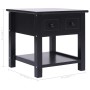 Mesa auxiliar madera de Paulownia negro 40x40x40 cm de vidaXL, Mesas auxiliares - Ref: Foro24-284071, Precio: 39,75 €, Descue...
