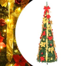 Árbol de Navidad artificial desplegable 150 LED verde 180 cm en Decoración Festiva y Estacional | Comprar online en Foru.es