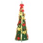 Árbol de Navidad artificial desplegable 200 LED verde 210 cm en Decoración Festiva y Estacional | Comprar online en Foru.es