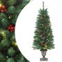 Árboles de Navidad artificiales 2 uds 100 LED verde 120 cm en Decoración Festiva y Estacional | Comprar online en Foru.es