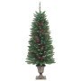 Árboles de Navidad artificiales 2 uds 100 LED verde 120 cm en Decoración Festiva y Estacional | Comprar online en Foru.es