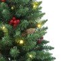 Árboles de Navidad artificiales 2 uds 100 LED verde 120 cm en Decoración Festiva y Estacional | Comprar online en Foru.es