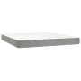Box spring bed with light gray velvet mattress 180x200 cm by vidaXL, Beds and slatted bases - Ref: Foro24-3143157, Price: 567...
