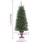 Árboles de Navidad artificiales 2 uds 100 LED verde 120 cm en Decoración Festiva y Estacional | Comprar online en Foru.es