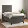 Cama box spring con colchón terciopelo gris oscuro 90x200 cm de vidaXL, Camas y somieres - Ref: Foro24-3143122, Precio: 323,2...