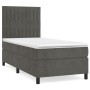 Cama box spring con colchón terciopelo gris oscuro 90x200 cm de vidaXL, Camas y somieres - Ref: Foro24-3143122, Precio: 323,2...
