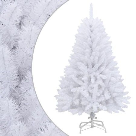 Árbol de Navidad artificial con bisagras y soporte blanco 120cm en Decoración Festiva y Estacional | Comprar online en Foru.es