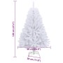 Árbol de Navidad artificial con bisagras y soporte blanco 120cm en Decoración Festiva y Estacional | Comprar online en Foru.es