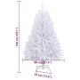 Árbol de Navidad artificial con bisagras y soporte blanco 150cm en Decoración Festiva y Estacional | Comprar online en Foru.es