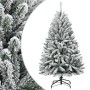 Árbol de Navidad artificial con bisagras y nieve flocada 150 cm en Decoración Festiva y Estacional | Comprar online en Foru.es
