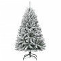 Árbol de Navidad artificial con bisagras y nieve flocada 150 cm en Decoración Festiva y Estacional | Comprar online en Foru.es