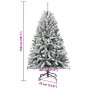 Árbol de Navidad artificial con bisagras y nieve flocada 150 cm en Decoración Festiva y Estacional | Comprar online en Foru.es