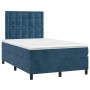 Cama box spring con colchón terciopelo azul oscuro 120x200 cm de vidaXL, Camas y somieres - Ref: Foro24-3143257, Precio: 437,...