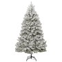 Árbol de Navidad artificial con bisagras y nieve flocada 180 cm en Decoración Festiva y Estacional | Comprar online en Foru.es