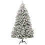 Árbol de Navidad artificial con bisagras y nieve flocada 210 cm en Decoración Festiva y Estacional | Comprar online en Foru.es