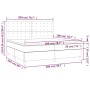 Cama box spring con colchón terciopelo negro 200x200 cm de vidaXL, Camas y somieres - Ref: Foro24-3143285, Precio: 620,57 €, ...