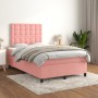 Cama box spring con colchón terciopelo rosa 120x200 cm de vidaXL, Camas y somieres - Ref: Foro24-3143258, Precio: 418,14 €, D...