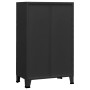 Baúl de almacenaje industrial metal negro 70x40x115 cm de vidaXL, Baúles de almacenamiento - Ref: Foro24-339621, Precio: 255,...