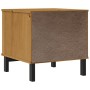 Mesa auxiliar FLAM madera maciza de pino 50x50x50 cm en Mesas auxiliares | Comprar online en Foru.es