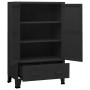 Baúl de almacenaje industrial metal negro 70x40x115 cm de vidaXL, Baúles de almacenamiento - Ref: Foro24-339621, Precio: 255,...