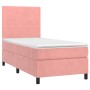 Cama box spring con colchón terciopelo rosa 80x200 cm de vidaXL, Camas y somieres - Ref: Foro24-3142874, Precio: 317,67 €, De...