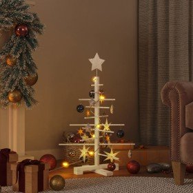 Árbol de Navidad de madera de adorno madera maciza pino 75 cm en Decoración Festiva y Estacional | Comprar online en Foru.es