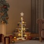 Árbol de Navidad de madera de adorno madera maciza pino 75 cm en Decoración Festiva y Estacional | Comprar online en Foru.es