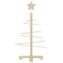 Árbol de Navidad de madera de adorno madera maciza pino 75 cm en Decoración Festiva y Estacional | Comprar online en Foru.es